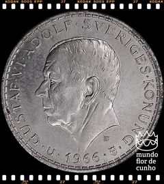 Km 839 Suécia 5 Kronor 1966U XFC Prata # 100º Aniversário da Reforma Constitucional Bicameral © - comprar online