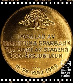 Suécia Medalha 300 Anos dos Bancos de Poupança da Suécia: Eskilstuna # 1959 FC © - comprar online
