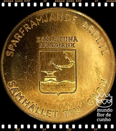Suécia Medalha 300 Anos dos Bancos de Poupança da Suécia: Eskilstuna # 1959 FC ©