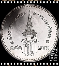 Km 125 Tailândia 150 Baht BE 2520 (1977) XFC Prata Escassa # Coroação da Princesa Real © - comprar online