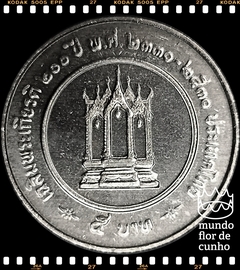 Km 184 Tailândia 5 Baht BE 2530 (1987) XFC # 200° Aniversário de Rama III © - comprar online
