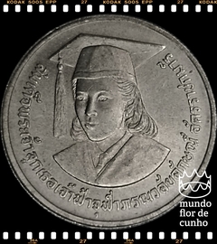 Km 191 Tailândia 2 Baht BE 2529 (1986) XFC # Medalha Albert Einstein © - comprar online