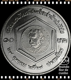 Km 192 Tailândia 10 Baht BE 2529 (1986) FC Escassa # Medalha Albert Einstein ©
