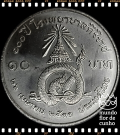 Km 221 Tailândia 10 Baht BE 2531 (1988) XFC Muito Escassa # 100° aniversário do Hospital Siriraj © - comprar online