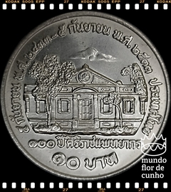 Km 231 Tailândia 10 Baht BE 2533 (1990) XFC Escassa # 100° aniversário da Primeira Faculdade de Medicina ©