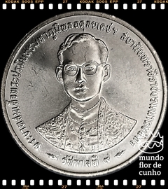 Km 320 Tailândia 5 Baht BE 2539 (1996) XFC # 50° aniversário da Coroação do Rei Rama IX ©