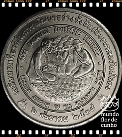 Km 335 Tailândia 20 Baht BE 2538 (1995) XFC F.A.O. (FAO) Escassa # Concessão da Medalha Agrícola ao Rei Bhumibol Adulyadej ©