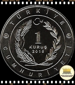 Km New Turquia 1 Kurus 2015 d XFC Escassa # 01. Grande Império Huno 220 aC ~ 46 aC - Série 16 Grandes Impérios Turcos ® na internet