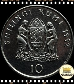 Km 20a.2 Tanzânia 10 Shilingi 1993 XFC ®