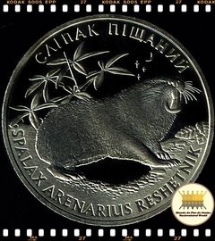 Km 357 Ucrania 2 Hryvni 2005 XFC Prooflike Escassa # Sandy Mole Rat (Spalax arenarius) ®