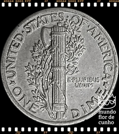 Km 140 Estados Unidos da América 1 Dime (Mercury Dime) 1940 MBC/SOB Prata ©