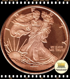 EUA # Medalha Cópia Moeda de Dolar 2011 XFC Prooflike 1 Onça de Cobre 999 ® - comprar online