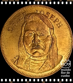 Estados Unidos da América Medalha Husky Oil - Rugged Americans: Chief Joseph # ND (1970) XFC ©