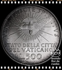 Km 57 Vaticano, Cidade 500 Lire 1958 XFC Prata Escassa # Sede Vacante ©