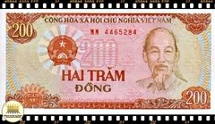 P100 Vietna 200 Dông (Nós Temos Mais de Uma Data # Favor Escolher uma Data Abaixo e o Estado de Conservação) P100a P100c