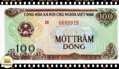 P105b Vietna 100 Dông 1991 (1992) FE # Letras de Série Grandes