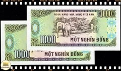 P106a Cédulas Gêmeas # 2 Cédulas iguais com séries diferente e números iguais # Vietnã 1000 Dong 1988(1989) FE - comprar online
