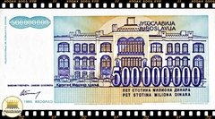 P134a Iugoslávia 500.000.000 Dinara 1993 FE 500000000 - comprar online