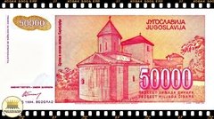 P142a Iugoslávia 50000 Dinara 1994 FE - comprar online