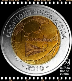 África do Sul Medalha Futebol na África do Sul: Johannesburg # 2010 XFC Bimetálica © - comprar online