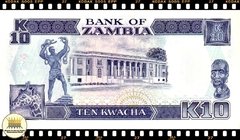 .P31a Zambia 10 Kwacha ND(1989-91) FE - loja online