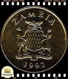 Km 38 Zâmbia 1 Kwacha 1992 XFC ® - comprar online