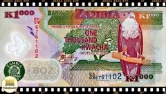 .P44f Zambia 1000 Kwacha 2008 FE Polimérica - Mundo Flor de Cunho | Numismática
