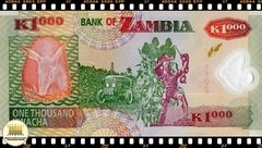 .P44f Zambia 1000 Kwacha 2008 FE Polimérica - Mundo Flor de Cunho | Numismática