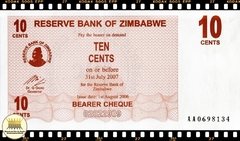 .P35 Zimbabue 10 Cents 01/08/2006 FE