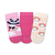 KIT COM 3 PARES DE MEIAS SOQUETE BEBE MENINA 35 17/22 CIA DA MEIA - 13227