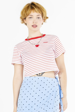 RED STRIPES TOP