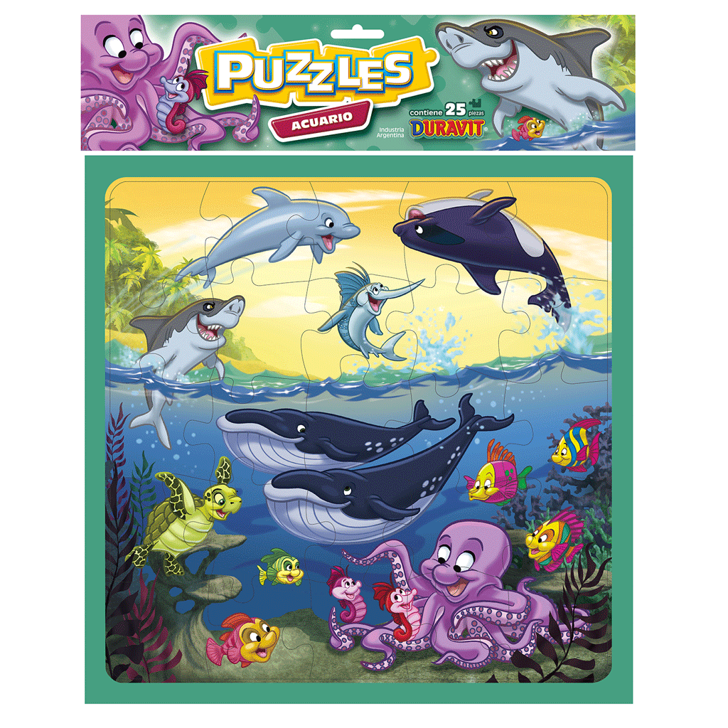 PUZZLE ACUARIO 25 PIEZAS DURAVIT La Rana Charlatana
