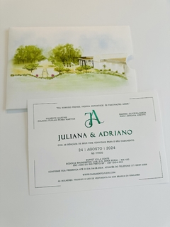Convite Juliana e Adriano na internet