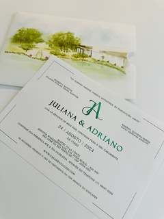 Convite Juliana e Adriano