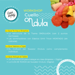 WORKSHOP EN EXPO HOBBY - CUELLO ONDULA - mamaQuilla Tejidos