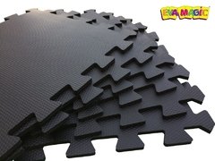 Pisos Goma Eva 100x100cm x 10mm Color Negro - comprar online
