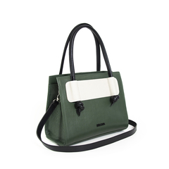 Cartera Bigger Negra Tricolor - comprar online