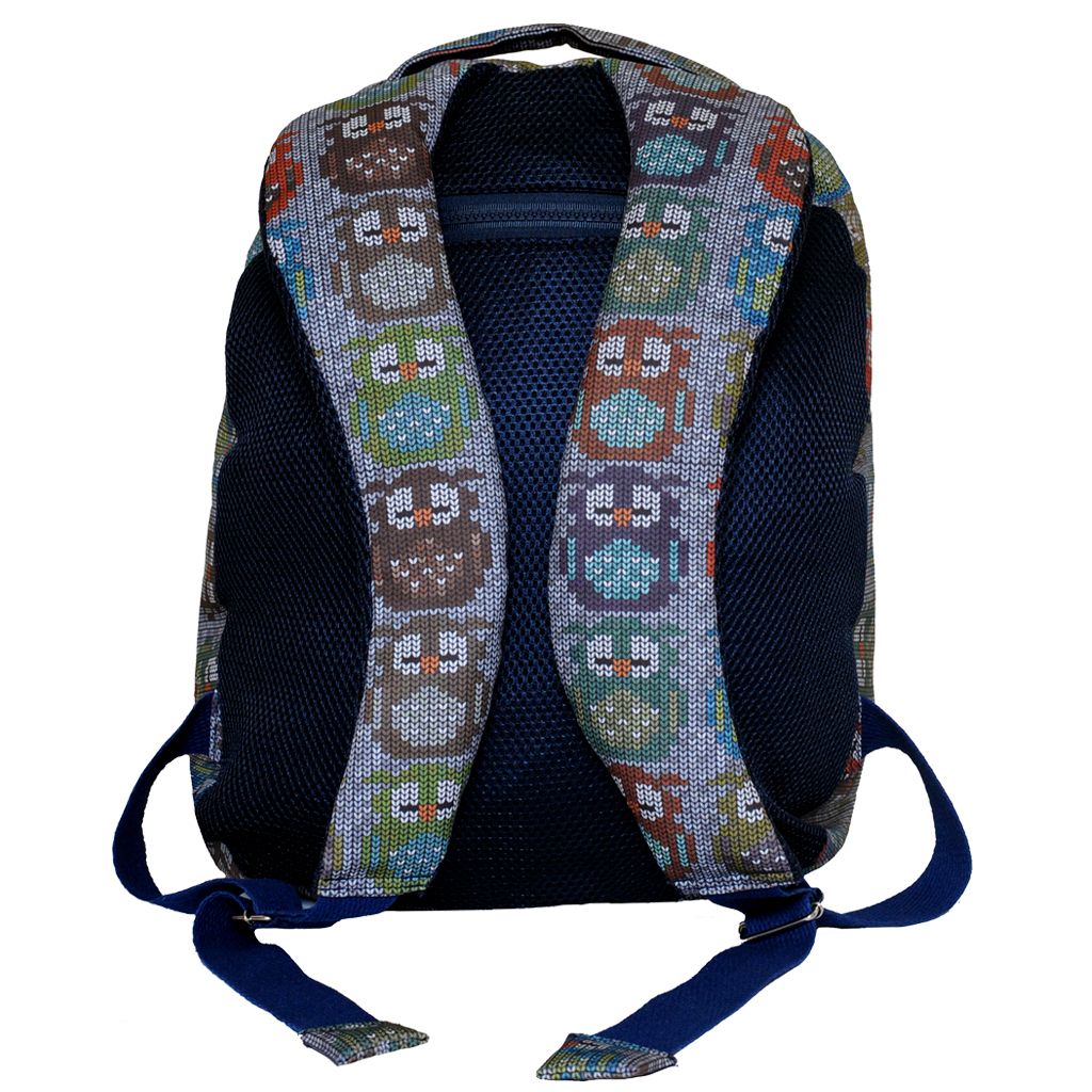 MOCHILA GRANDE CORUJA TRICOT ESTOJO CORUJA TRICOT