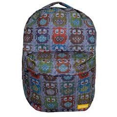 MOCHILA GRANDE CORUJA TRICOT + ESTOJO CORUJA TRICOT