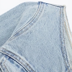 Blusa Jeans Assimétrica - Ref.2068 - loja online