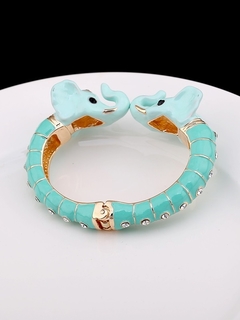  Bracelete Elefante Duplo