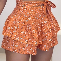 Conjuto Top e Short Floral  2