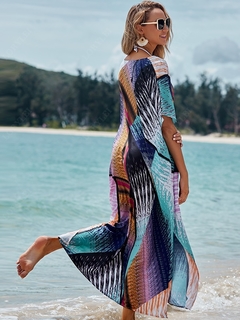 Kaftan Estampa Geométrica 1