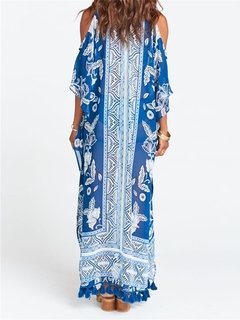   Kaftan Estampado Azul 2