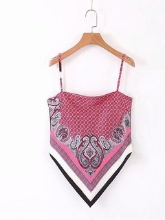 Top de Lenço Bandana - Ref.1418 - DMS Boutique 