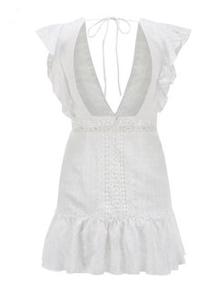 Vestido Branco Decote V - Ref.1428 na internet