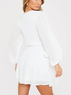 Vestido Branco Enrugadinho 2
