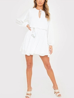 Vestido Branco Enrugadinho 1