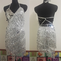 Vestido Frente Única Paetês - Ref.2084 - DMS Boutique 