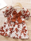 Vestido Floral Estampado Infantil 